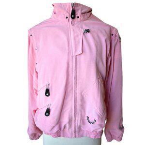 Vintage Pink Convertible Cargo Jacket